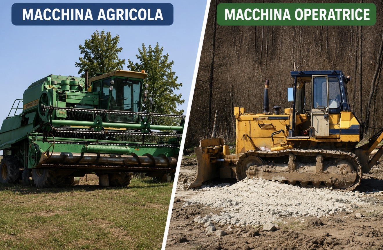 Macchina agricola e macchina operatrice
