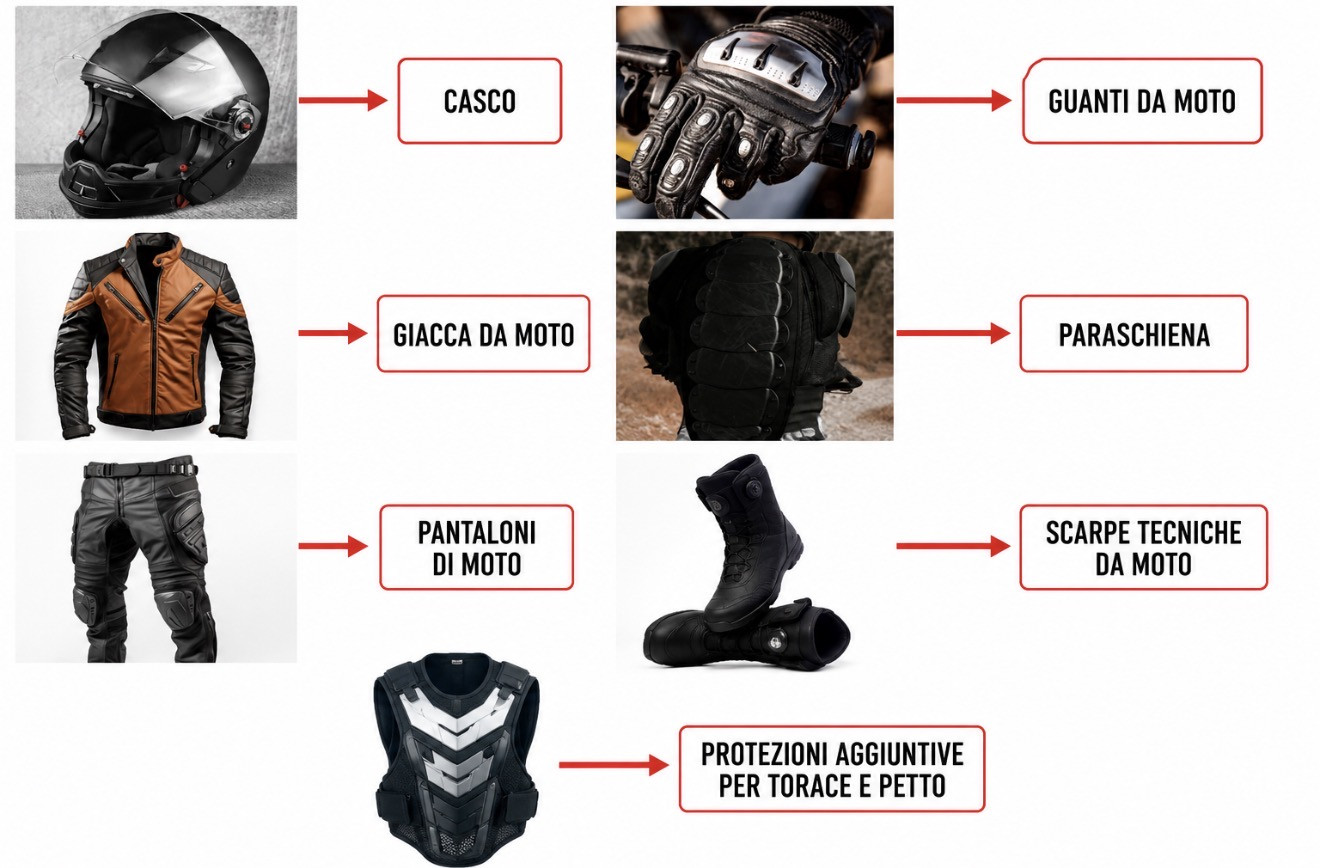 Abbigliamento protettivo per motociclisti