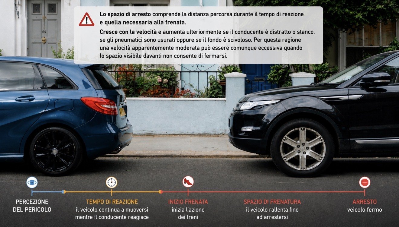 Distanza di sicurezza e spazio di arresto