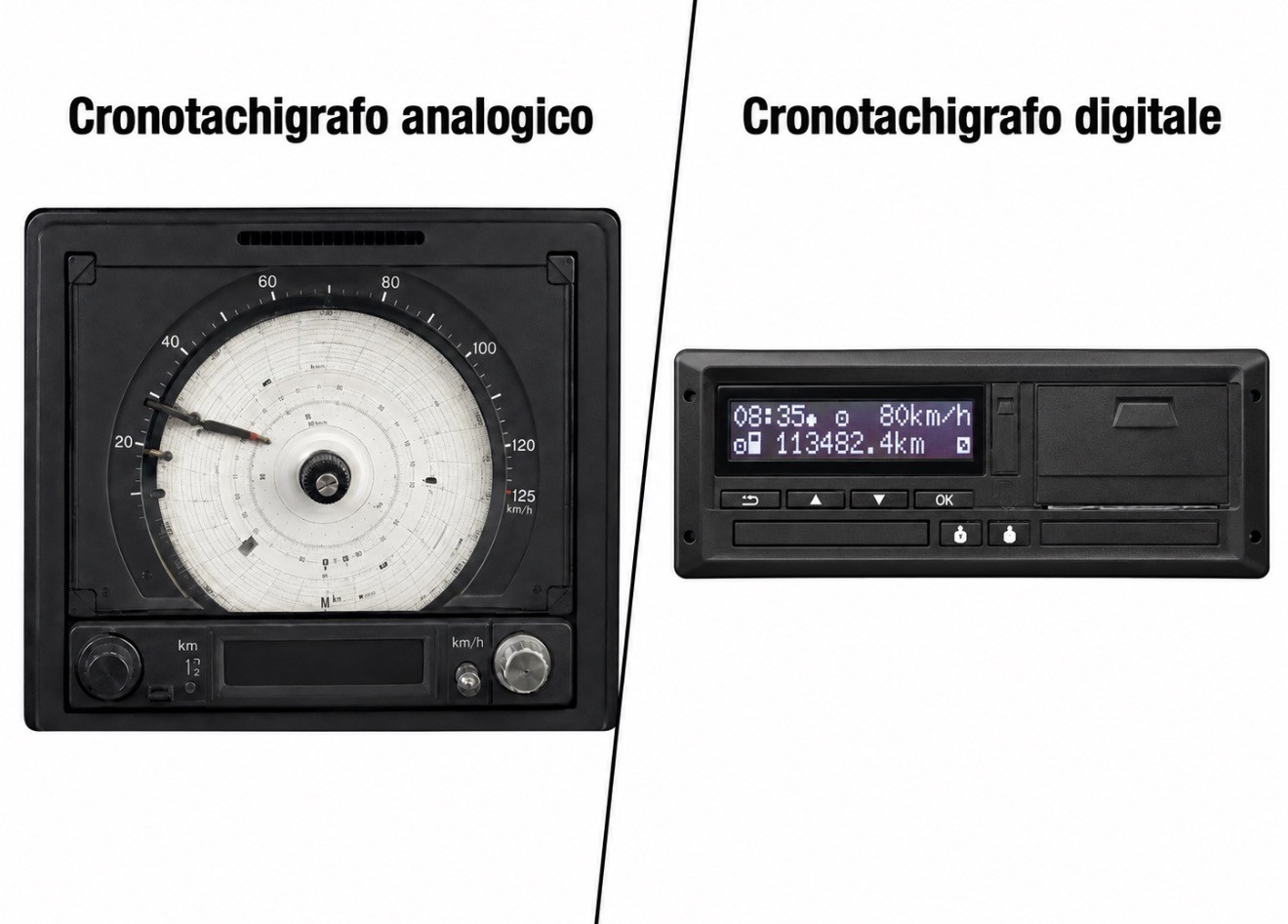 Cronotachigrafo analogico e digitale