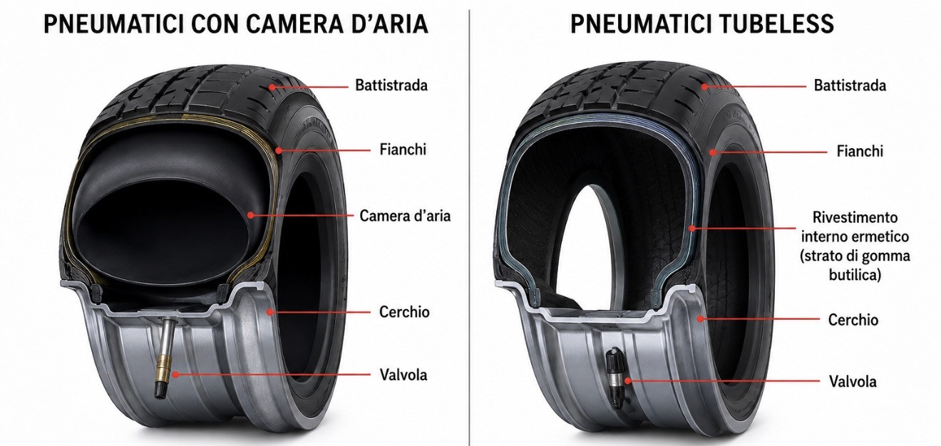 Struttura e tipi di pneumatico